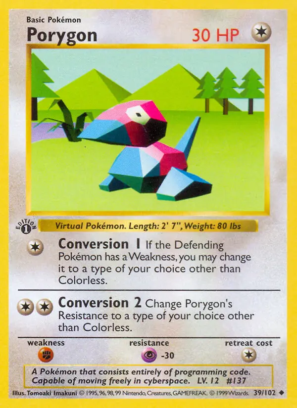 Porygon — Base Set #39