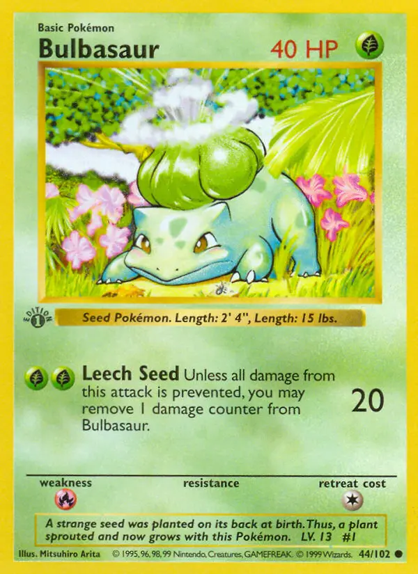 Bulbasaur — Base Set #44